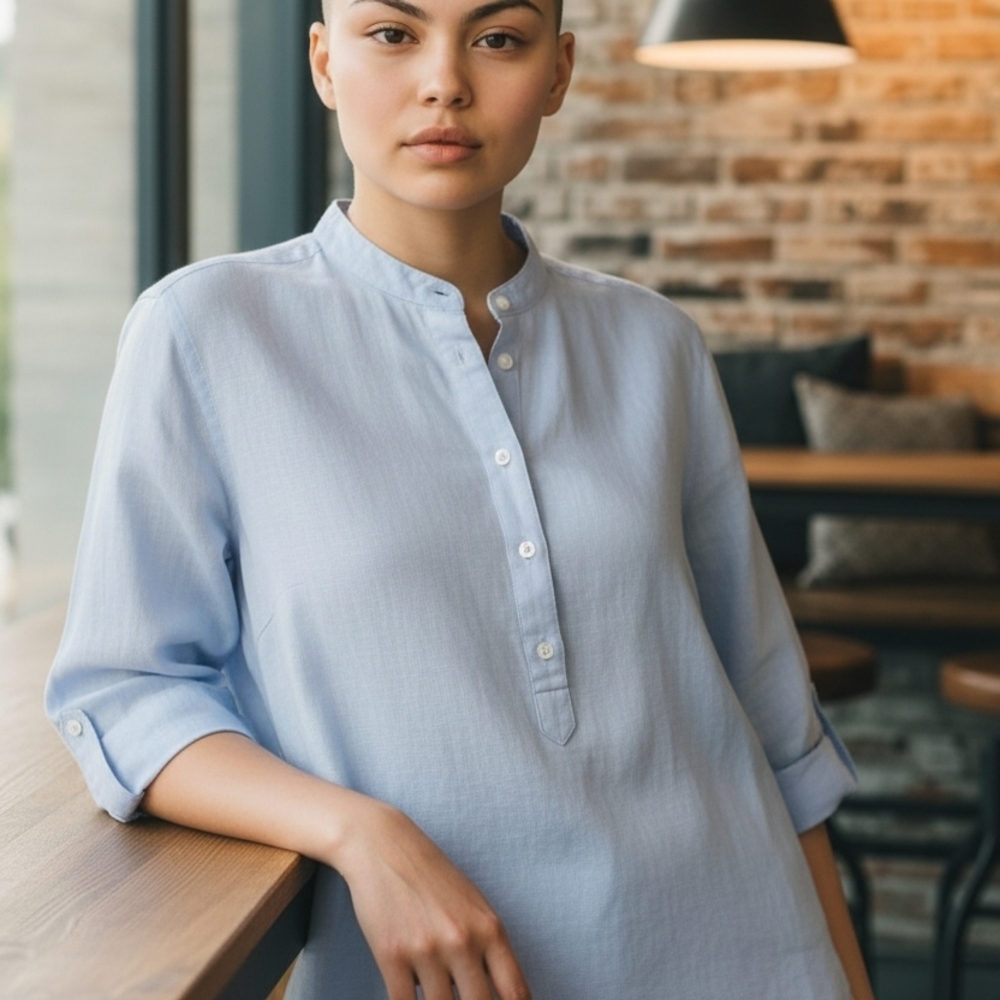Men's Light Blue Casual Shirt